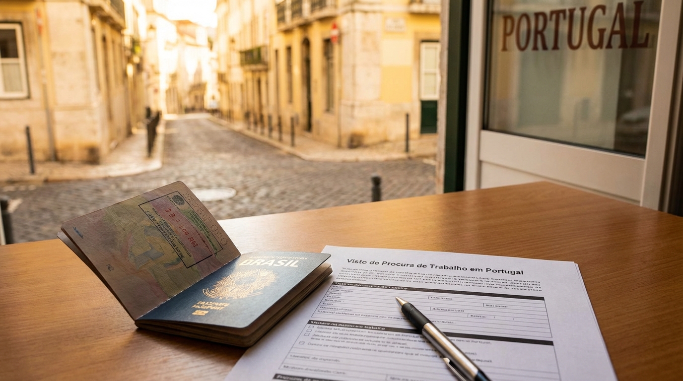 Visto de Procura de Trabalho em Portugal 2025/2026: Guia Completo para Brasileiros