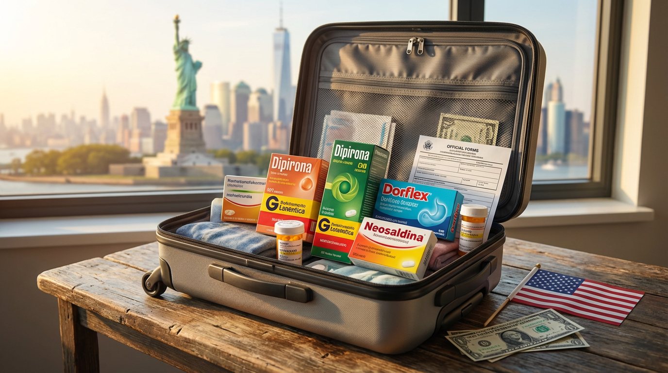 Remédios no Exterior: O Que Levar e o Que Evitar nos EUA em 2025/2026