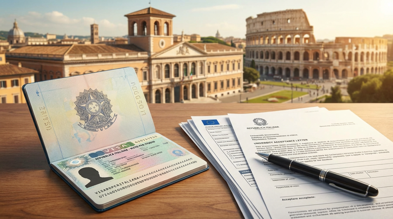 Visto de Estudos na Itália para Brasileiros: Guia Completo 2025/2026