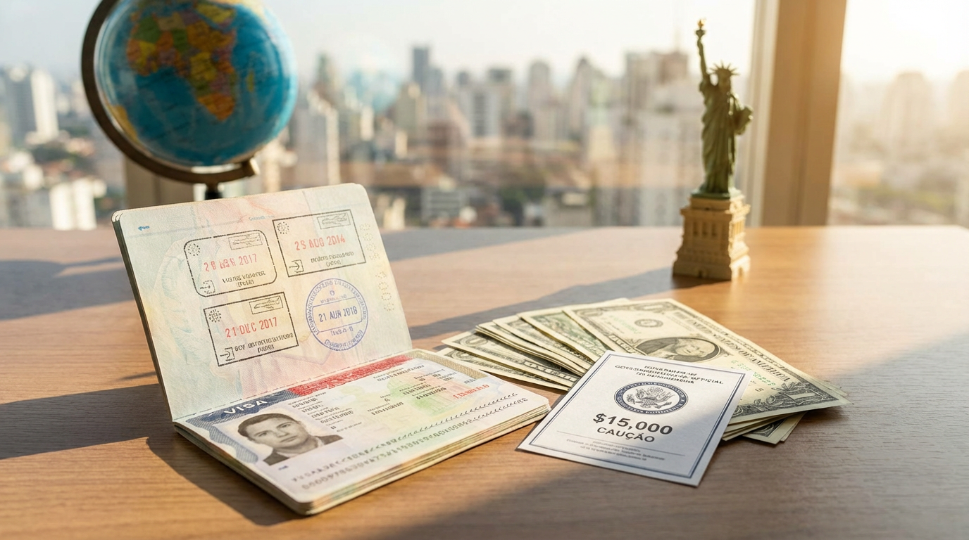 Visto Americano: Novas Regras de Caução de US$ 15 Mil para 50 Países em 2025/2026