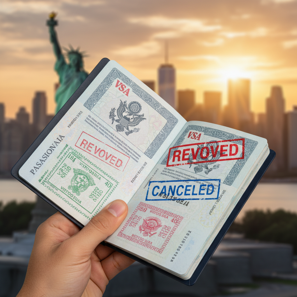 Visto EUA: Revogado ou Cancelado? Entenda as Diferenças e Consequências em 2025/2026