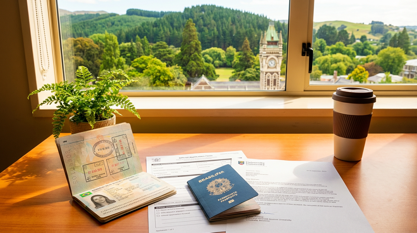 Visto de Estudante para Nova Zelândia 2025/2026: Guia Completo para Brasileiros