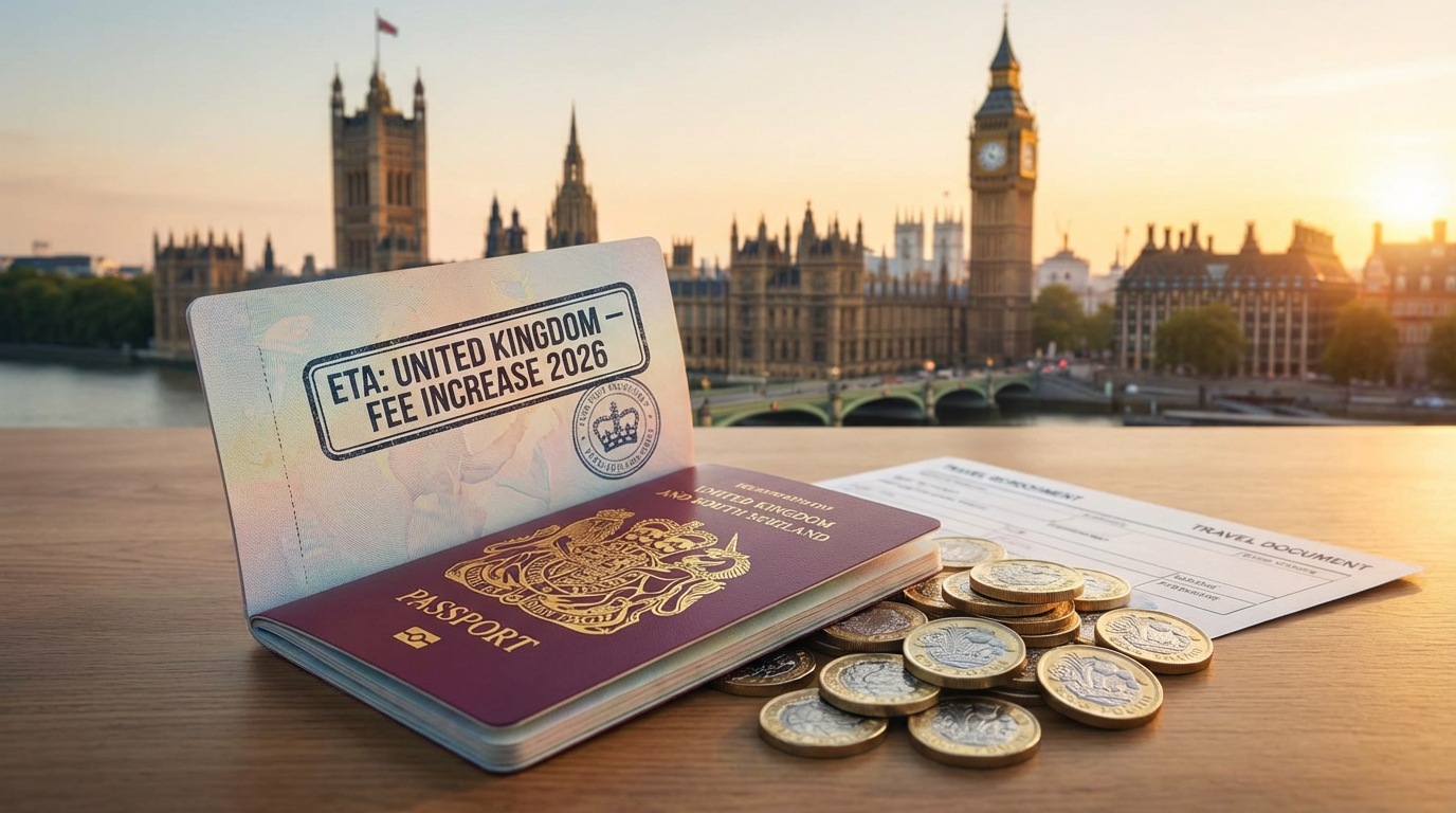 Alerta: Aumento da Taxa do ETA para o Reino Unido em 2026 – Tudo o Que Você Precisa Saber!