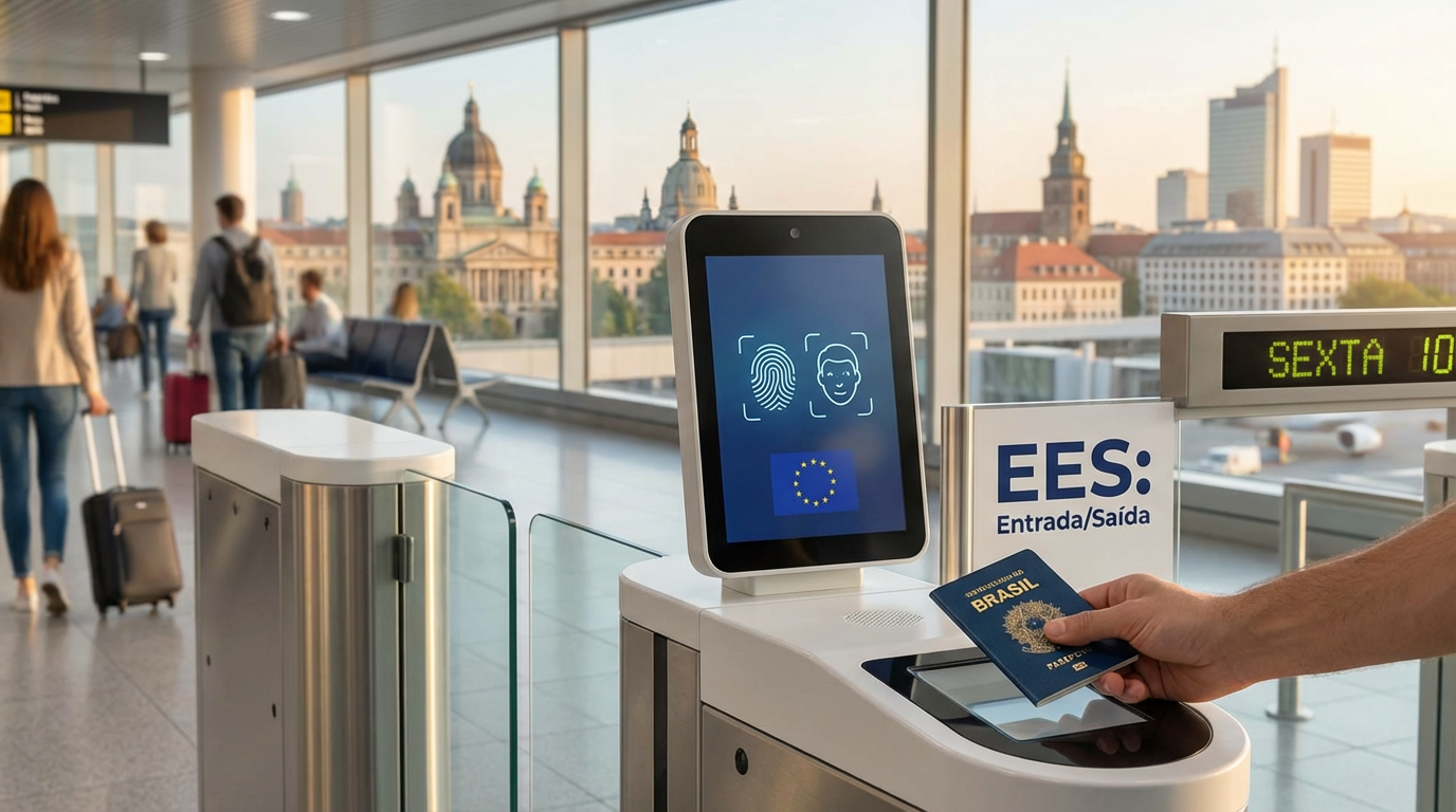 EES Europa 2025/2026: Tudo Sobre o Novo Sistema de Entrada e Saída da União Europeia para Brasileiros
